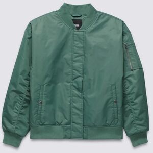 Vans Women's Bennett Green Bomber Jacket Size XL NWT